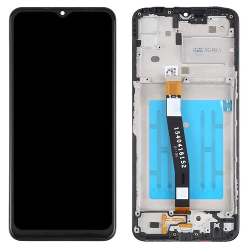 For Samsung Galaxy A22 5G (US Version)/(EU Version) A226 Grade S LCD Screen and Digitizer Assembly + Frame Part (without Logo) - Black - 1