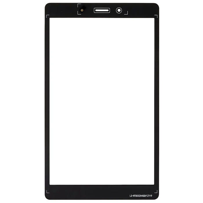 For Samsung Galaxy Tab A 8.0 (2019) SM-T295 (LTE) Front Screen Glass Lens Replacement (without Logo) - Black - 2