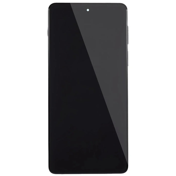 For Motorola Edge 20 Pro 5G Grade S OLED Screen and Digitizer Assembly + Frame Part (without Logo) - Black - 2