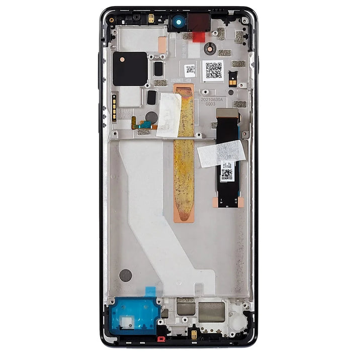 For Motorola Edge 20 Pro 5G Grade S OLED Screen and Digitizer Assembly + Frame Part (without Logo) - Black - 3