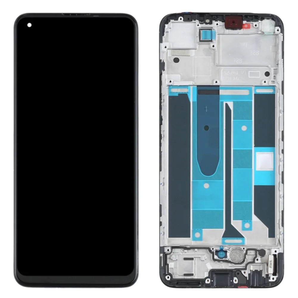 For Realme 8 4G RMX3085/8 Pro RMX3081 Grade C LCD Screen and Digitizer Assembly + Frame Part (TFT Technology) (Not Support Under-Screen Fingerprint Signification) (without Logo) - 1