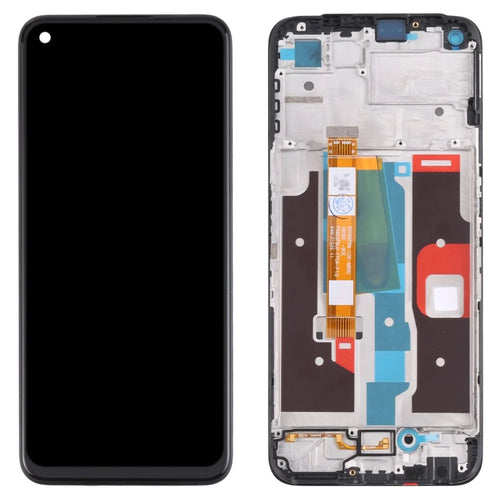 For Realme 8i / Narzo 50 4G Grade B LCD Screen and Digitizer Assembly + Frame Replace Part (Without Logo) - 1