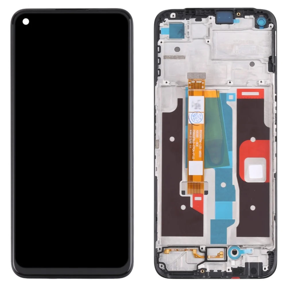 For Realme 8i / Narzo 50 4G Grade S OEM LCD Screen and Digitizer Assembly + Frame Repair Part (Without Logo) - 1