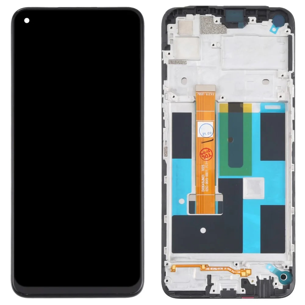 For Realme 7 (Global) 4G RMX2155 / Narzo 20 Pro Grade S OEM LCD Screen and Digitizer Assembly + Frame Replacement Part (without Logo) - 1