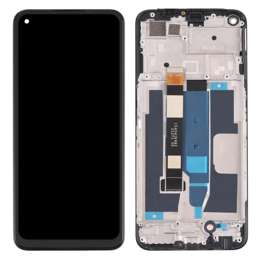 For Realme 8 5G RMX3241 Grade S OEM LCD Screen and Digitizer Assembly + Frame Repair Part (without Logo) - 1