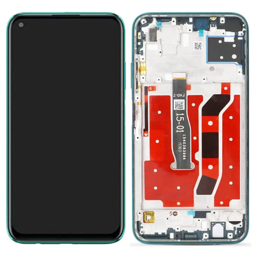 For Huawei nova 7i Grade C LCD Screen and Digitizer Assembly + Frame (without Logo) - Green - 1