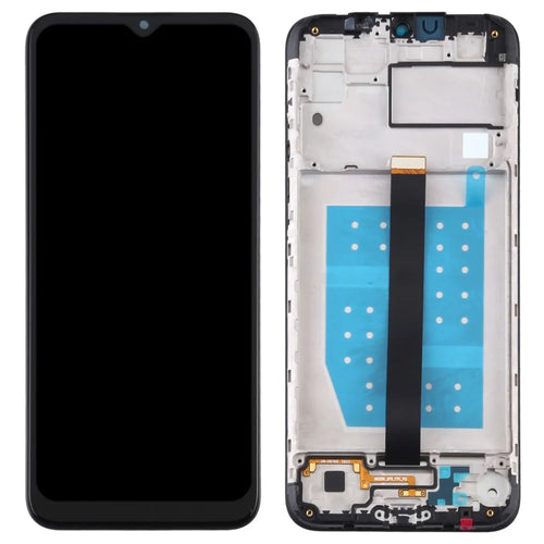 For Motorola One Fusion 4G XT2073-2 Grade B LCD Screen and Digitizer Assembly + Frame Part (without Logo) - Black - 1