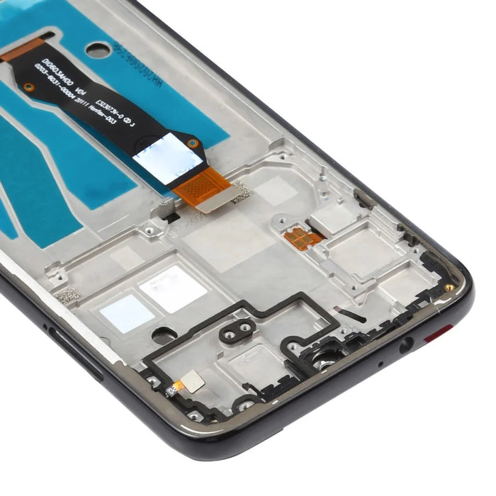 For Motorola Moto G8 Plus XT2019 Grade B LCD Screen and Digitizer Assembly + Frame Replacement Part (without Logo) - Black - 4