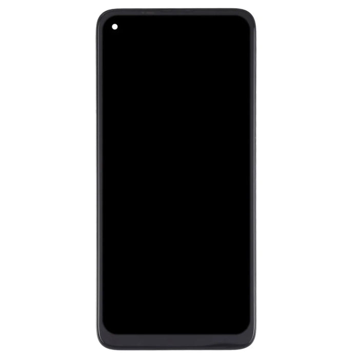 For Motorola Moto G8 XT2045-1 Grade B LCD Screen and Digitizer Assembly + Frame Replacement Part (without Logo) - Black - 3