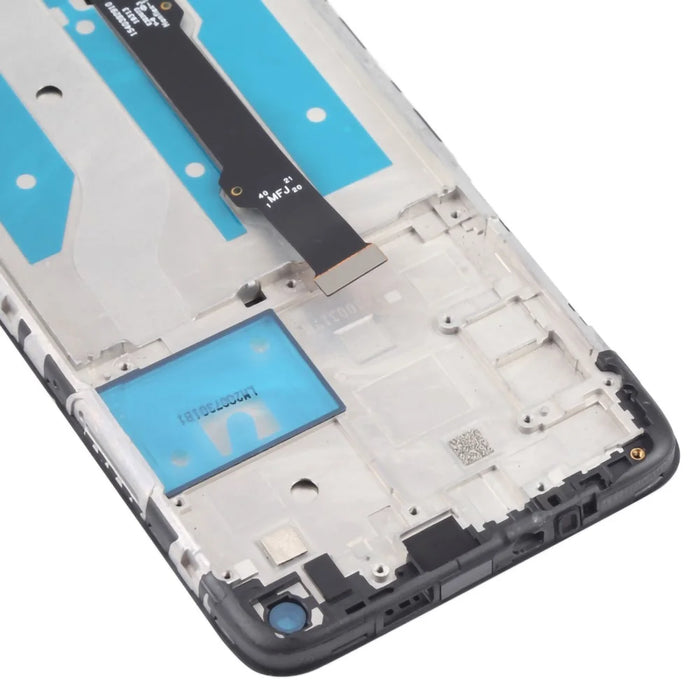 For Motorola Moto G8 XT2045-1 Grade B LCD Screen and Digitizer Assembly + Frame Replacement Part (without Logo) - Black - 4