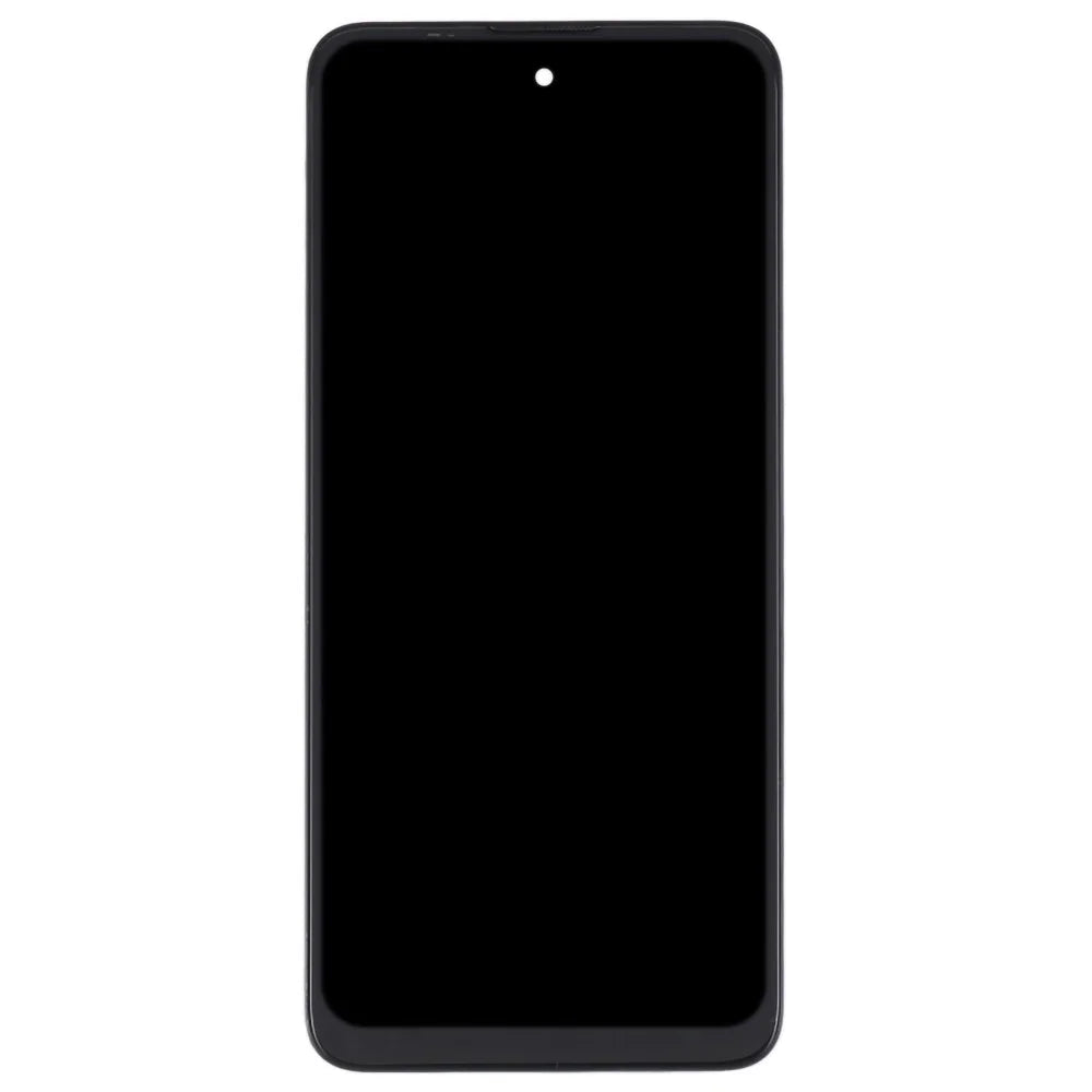For Motorola Moto E30/E40 Grade B LCD Screen and Digitizer Assembly + Frame Part (without Logo) - Black - 3