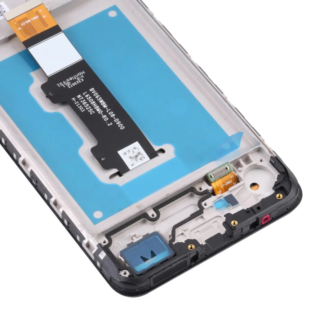 For Motorola Moto E30/E40 Grade B LCD Screen and Digitizer Assembly + Frame Part (without Logo) - Black - 4