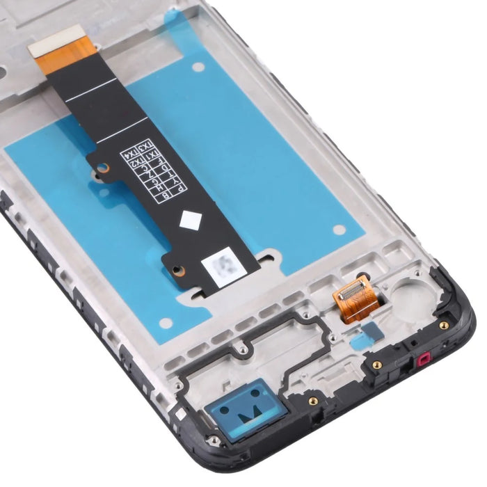 For Motorola Moto E20 Grade B LCD Screen and Digitizer Assembly + Frame Replacement Part (without Logo) - Black - 4