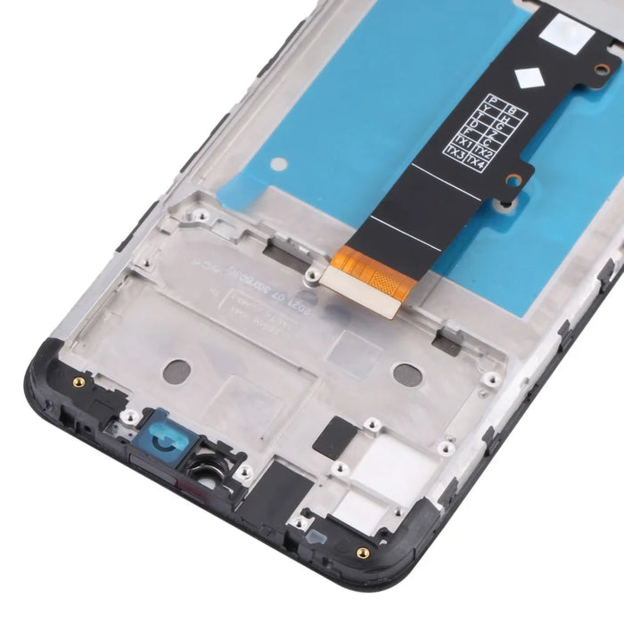 For Motorola Moto E20 Grade B LCD Screen and Digitizer Assembly + Frame Replacement Part (without Logo) - Black - 5