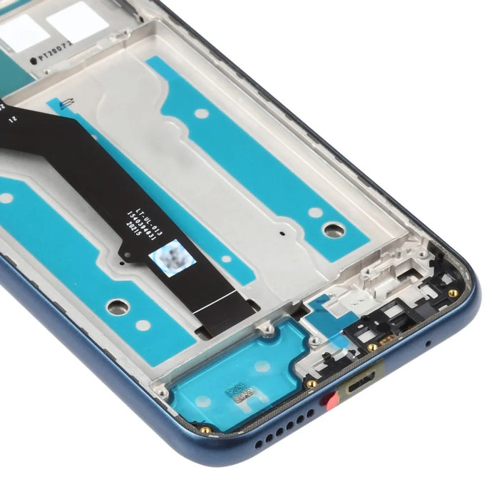 For Motorola Moto E (2020) XT2052DL Grade B LCD Screen and Digitizer Assembly + Frame Replacement Part (without Logo) - Blue - 5