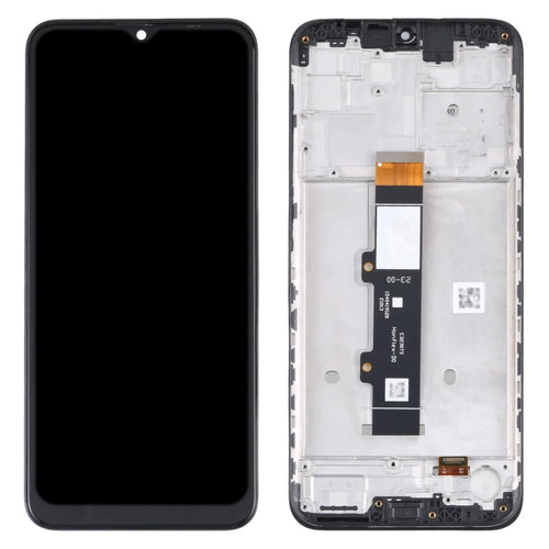 For Motorola Moto G10 Grade B LCD Screen and Digitizer Assembly + Frame Replacement Part (without Logo) - Black - 1