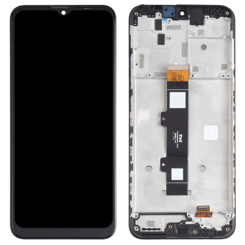 For Motorola Moto G20 Grade B LCD Screen and Digitizer Assembly + Frame Replacement Part (without Logo) - Black - 1