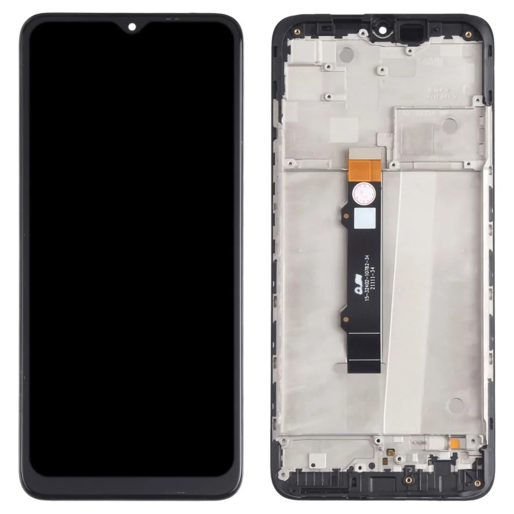 For Motorola Moto G50 4G XT2137 Grade B LCD Screen and Digitizer Assembly + Frame Replacement Part (without Logo) - Black - 1