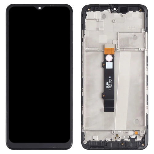 For Motorola Moto G50 4G XT2137 Grade B LCD Screen and Digitizer Assembly + Frame Replacement Part (without Logo) - Black - 1