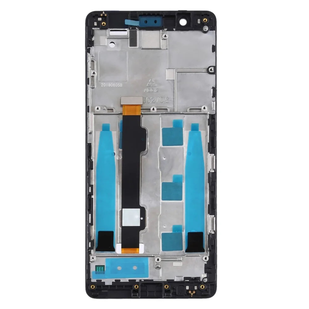For Nokia 5.1 Grade S OEM LCD Screen and Digitizer Assembly + Frame Part - Black - 2