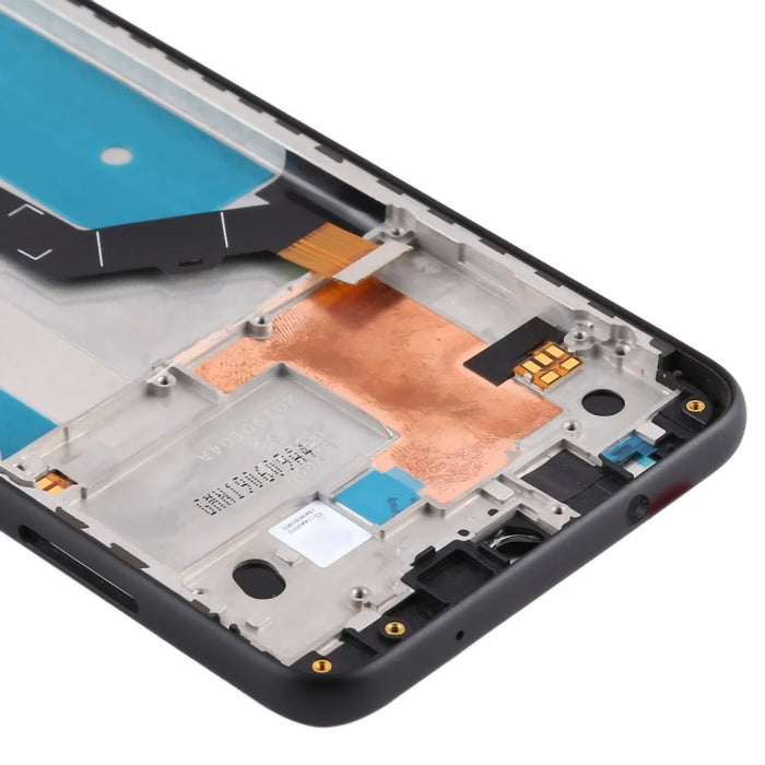 For Nokia 7.2 Grade S OEM LCD Screen and Digitizer Assembly + Frame Part - Black - 4