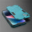 For iPhone 14 Plus 6.7 inch Hard PC Soft TPU Shockproof Phone Case Non-Slip Protective Cover with Kickstand - Baby Blue - 6