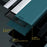 For iPhone 14 6.1 inch Electroplating PU Leather Stand Case Full Coverage Phone Cover - Green - 5