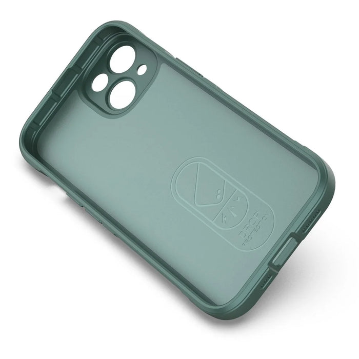 Rugged Back Soft TPU Case for iPhone 14 Plus 6.7 inch Shock Absorption Mobile Phone Protector Cover - Green - 2