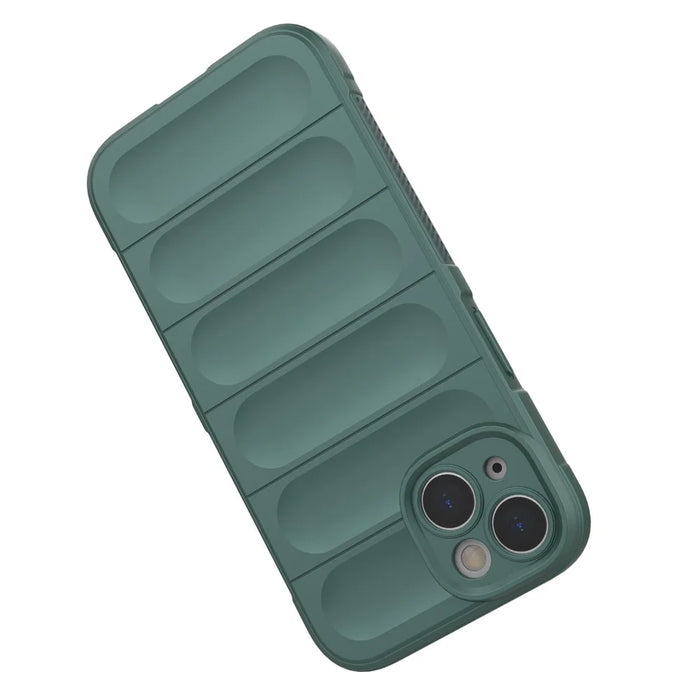 Rugged Back Soft TPU Case for iPhone 14 Plus 6.7 inch Shock Absorption Mobile Phone Protector Cover - Green - 4