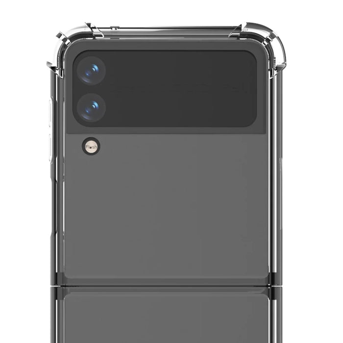 For Samsung Galaxy Z Flip4 5G Four Corners Anti-drop TPU Frame+Acrylic Back Cover Transparent Phone Case - 7