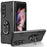 For Samsung Galaxy Z Fold3 5G Folding Phone Case PC+TPU Shockproof Kickstand Function Protective Cover - Black - 1