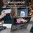For Samsung Galaxy Z Fold4 5G Folding Phone Case PC+TPU Anti-scratch Kickstand Design Slim Protective Cover - Black - 6