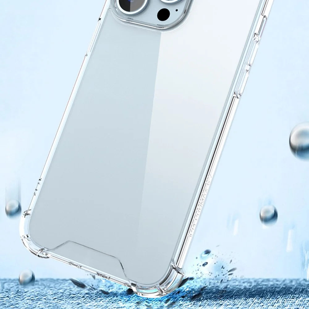 For iPhone 14 Pro 6.1 inch Soft TPU Frame + Acrylic Back Cover Four Corner Anti-drop Transparent Phone Case - 4