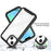 For iPhone 14 6.1 inch Clear Case Hard Acrylic + PC Back Soft TPU Bumper Frame Shockproof Anti-Drop Protective Phone Cover - Black - 4
