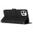 For iPhone 13 Pro Max 6.7 inch Heart Shape Imprinted Anti-fingerprint Case Skin-touch Feeling PU Leather Wallet Foldable Stand Function Phone Shell with Strap - Black - 5