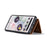 DG.MING M2 Series Magnetic Wallet Phone Case for Google Pixel 7 Pro 5G, Detachable 2-in-1 Kickstand Drop-proof Cover - Brown - 2
