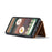 DG.MING M2 Series for Google Pixel 6a Detachable 2-in-1 Magnetic Wallet Phone Case Anti-scratch Kickstand Cover - Brown - 2