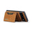 DG.MING M2 Series for Google Pixel 6a Detachable 2-in-1 Magnetic Wallet Phone Case Anti-scratch Kickstand Cover - Brown - 3