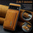 DG.MING M2 Series for Google Pixel 6a Detachable 2-in-1 Magnetic Wallet Phone Case Anti-scratch Kickstand Cover - Brown - 6