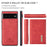 DG.MING M1 Series For Google Pixel 7 5G Magnetic 2-in-1 Wallet PC+TPU+PU Leather Phone Protective Case - Red - 6