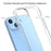 For iPhone 14 Plus 6.7 inch Scratch Resistant Mobile Phone Case Transparent Hard Acrylic Back + Soft TPU Edge Cover - 2