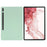 For Samsung Galaxy Tab S8+ / Tab S7+ Liquid Silicone Tablet Case Soft Microfiber Lining Anti-Scratch Cover - Green - 1