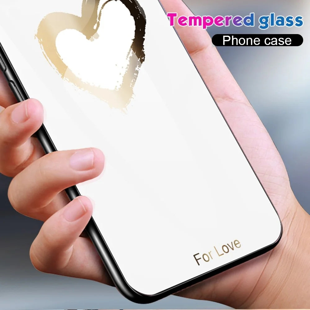 For Samsung Galaxy A32 5G/M32 5G Ultra Thin Pattern Printing Phone Case Anti-scratch Tempered Glass+PC+TPU Phone Cover - Pink Flowers - 2