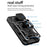 For iPhone 14 Plus 6.7 inch Anti-scratch Phone Cover Slide Camera Protection PC + TPU Ring Kickstand Cell Phone Case - Black - 2