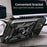 For iPhone 14 Plus 6.7 inch Anti-scratch Phone Cover Slide Camera Protection PC + TPU Ring Kickstand Cell Phone Case - Black - 3