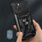 For iPhone 14 Plus 6.7 inch Anti-scratch Phone Cover Slide Camera Protection PC + TPU Ring Kickstand Cell Phone Case - Black - 4