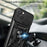 For iPhone 14 Plus 6.7 inch Anti-scratch Phone Cover Slide Camera Protection PC + TPU Ring Kickstand Cell Phone Case - Black - 6