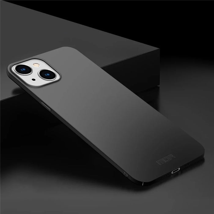 MOFI JK PC Series-1 Shield for iPhone 14 Pro 6.1 inch Scratch Resistant Phone Case Hard PC Matte Anti-drop Mobile Phone Cover with Strap - Black - 2
