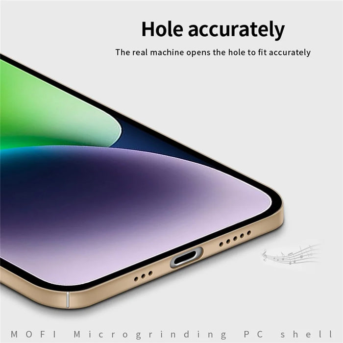 MOFI JK PC Series-1 Shield for iPhone 14 Plus 6.7 inch Matte Phone Case Hard PC Anti-fingerprint Cover with Strap - Blue - 7