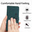 For Samsung Galaxy A23 5G (Global Version) / 4G Heart Shape Imprinted Skin-touch PU Leather Stand Wallet Phone Case Protector - Green - 7